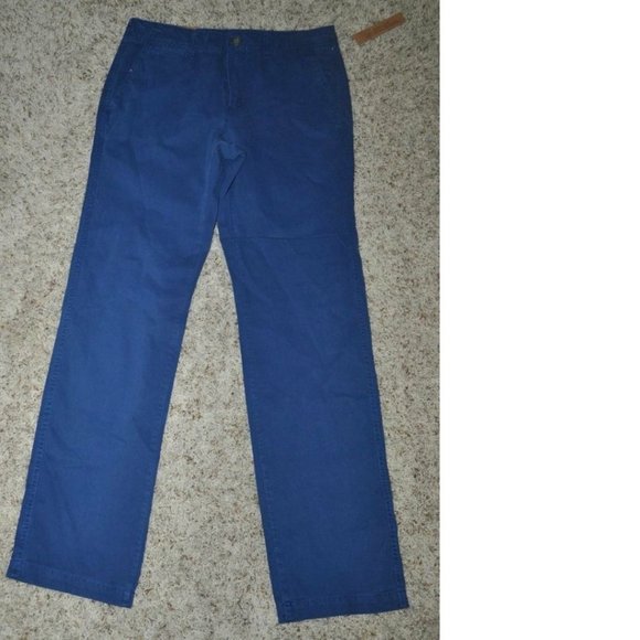 Mens Pants Urban Pipeline Blue 32x30 Straight Leg Khakis Relaxed Fit Twill Chino - Picture 1 of 4